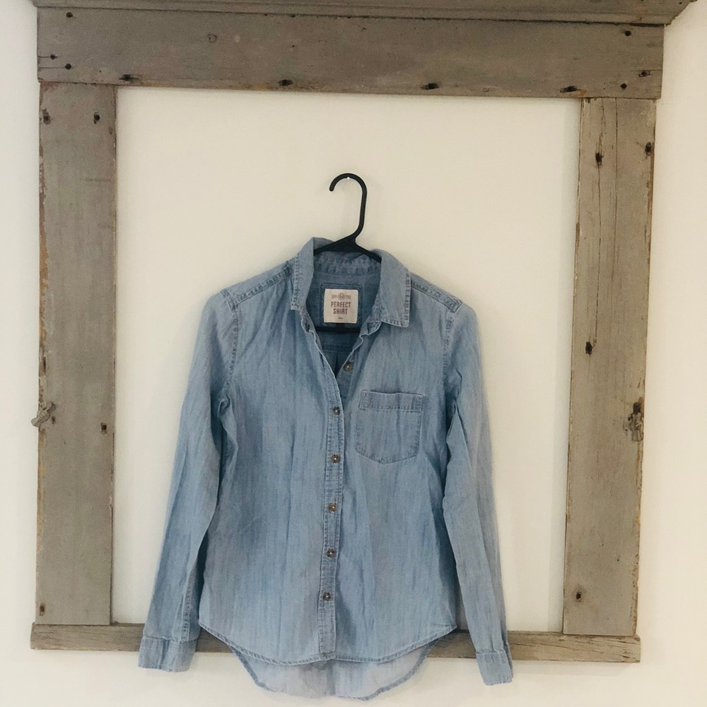 Light Denim Button Up